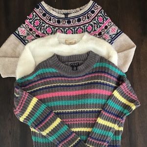 (LOT!) Set of 3 Colorful Sweaters